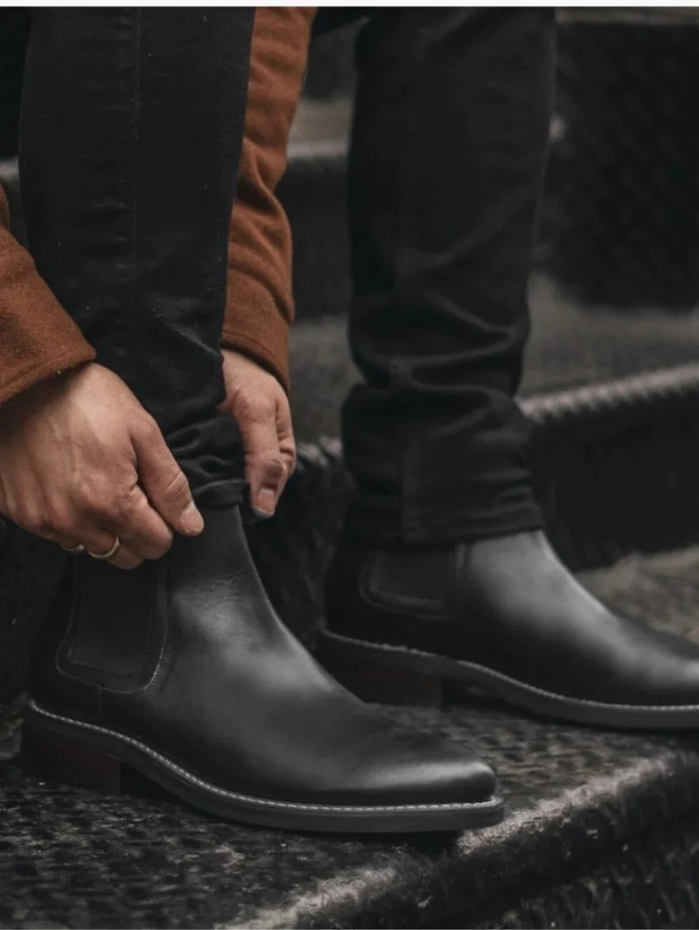Thursday Boot Co Duke Chelsea Boot Black Men's 7 Preppy Leather - Picture 11 of 12